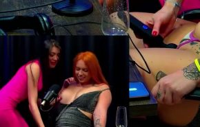 Ana Otani masturbando as amigas gostosas no seu podcast